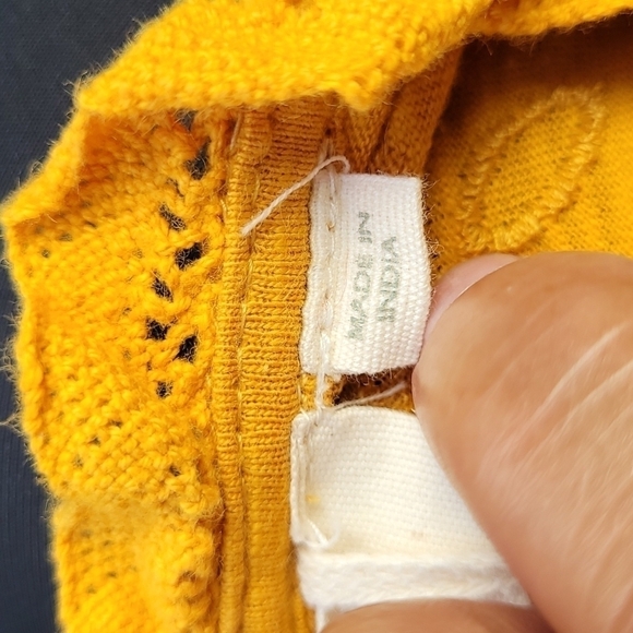 Anthropologie Forever That Girl Gold Orange Lace Embroidered Blouse Size XS - Picture 9 of 12